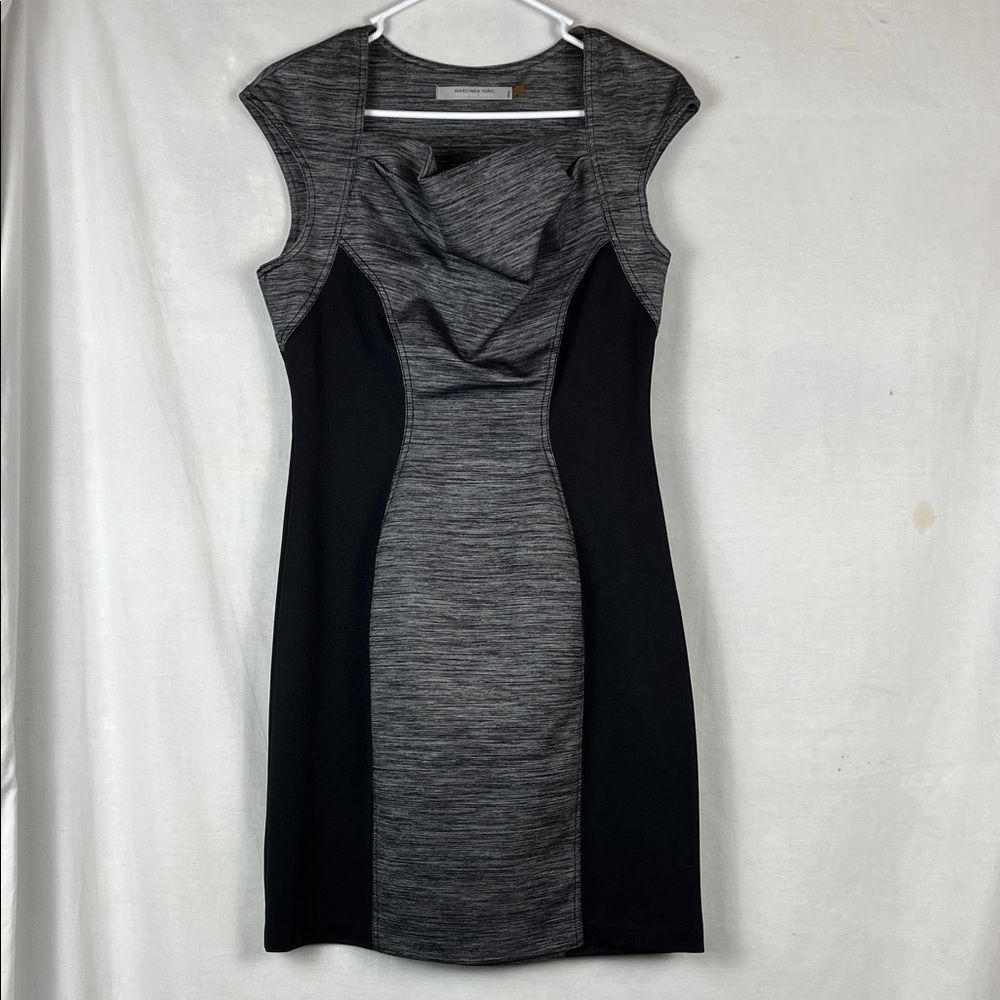 Marc New York Gray and Black Bodycon Dress